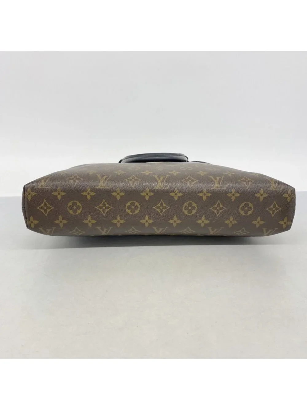 Louis Vuitton Briefcase Monogram Macassar Porte Documents Jules NM Brown Black